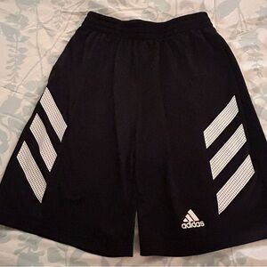 Boys Adidas Black Shorts Size Large 14/16
